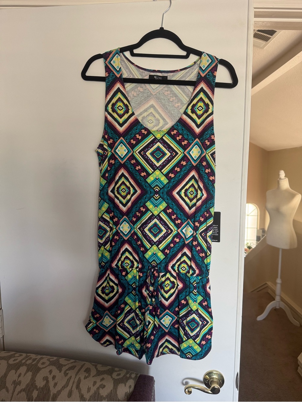 Michael Lauren multi-color romper